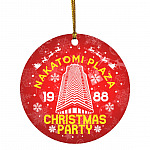 Nakatomi Plaza 1988 Christmas Party, White, Circle Ornament Nakatomi Plaza 1988 Christmas Party, White, Circle Ornament