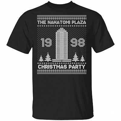 Nakatomi Plaza 1988 Christmas Party, Black, Unisex T-Shirt