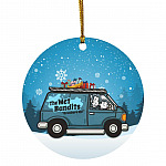 The Wet Bandits Crowbars Up, White, Circle Ornament