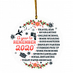 A Year To Remember 2020 Decorative, White, Circle Ornament A Year To Remember 2020 Decorative, White, Circle Ornament