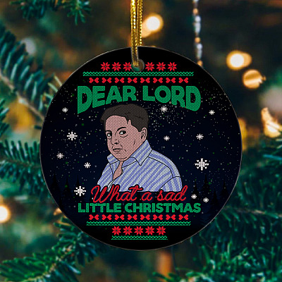 Alternative view of Dear Lord What A Sad Little Christmas Ornament - Come Dine With Me Christmas Ornament - Peter Marsh Ornament