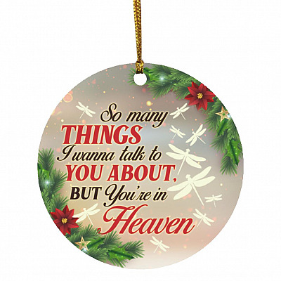 1N.So Many Things I Wanna Talk To You, White, Circle Ornament