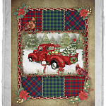 5KT. Red Truck Snowman Christmas(12), White, VPS Cozy Plush Fleece Blanket - 30x40 5KT. Red Truck Snowman Christmas(12), White, VPS Cozy Plush Fleece Blanket - 30x40