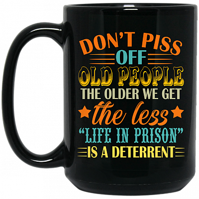 15 oz. Black Mug