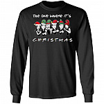 The One Where It's Christmas Hoodie, Black, Long Sleeve
