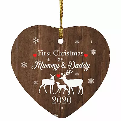 SUBORNH Heart Ornament, White, Heart Ornament