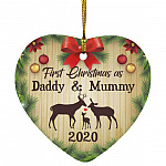 SUBORNH Heart Ornament, White, Heart Ornament