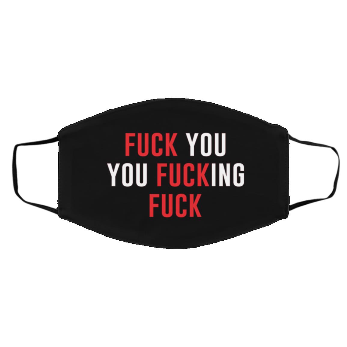 Shameless Fuck You You Fucking Fuck Gallagher, Black, Cloth Face Cover – Medium/Large