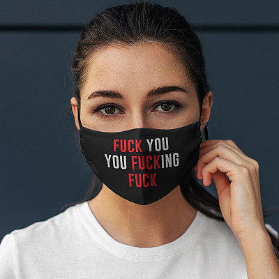 Alternative view of Shameless Fuck You You Fucking Fuck Gallagher Reusable Custom Printed Cloth Face Mask Cover