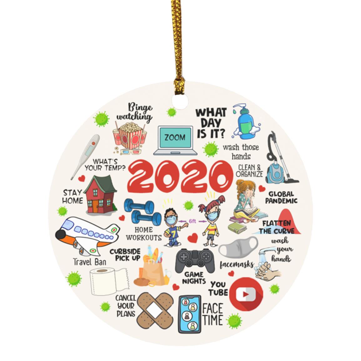 Things To Do Ornament Keepsake, White, Circle Ornament