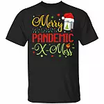 Merry Pandemic X-mess T-shirt, Black, Unisex T-Shirt