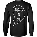 Partners In Crime Right Print On Back Hoodie, Black, Long Sleeve Partners In Crime Right Print On Back Hoodie, Black, Long Sleeve
