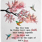 May This Home Built Upon Faith Mink Blanket, White, Cozy Plush Fleece Blanket - 50x60 May This Home Built Upon Faith Mink Blanket, White, Cozy Plush Fleece Blanket - 50x60