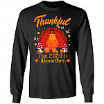 Thankful 2020 Hoodie, Black, Long Sleeve