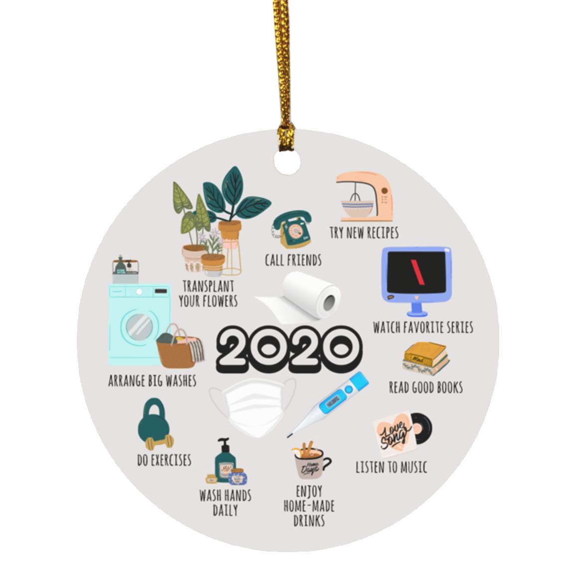 The One Where We Were Ornament, White, Circle Ornament