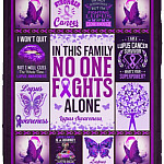 Lupus Awareness Fleece Blanket, White, VPS Cozy Plush Fleece Blanket - 30x40