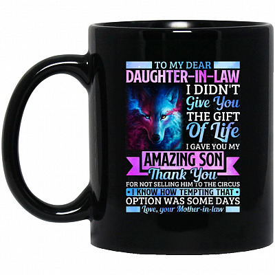 11 oz. Black Mug