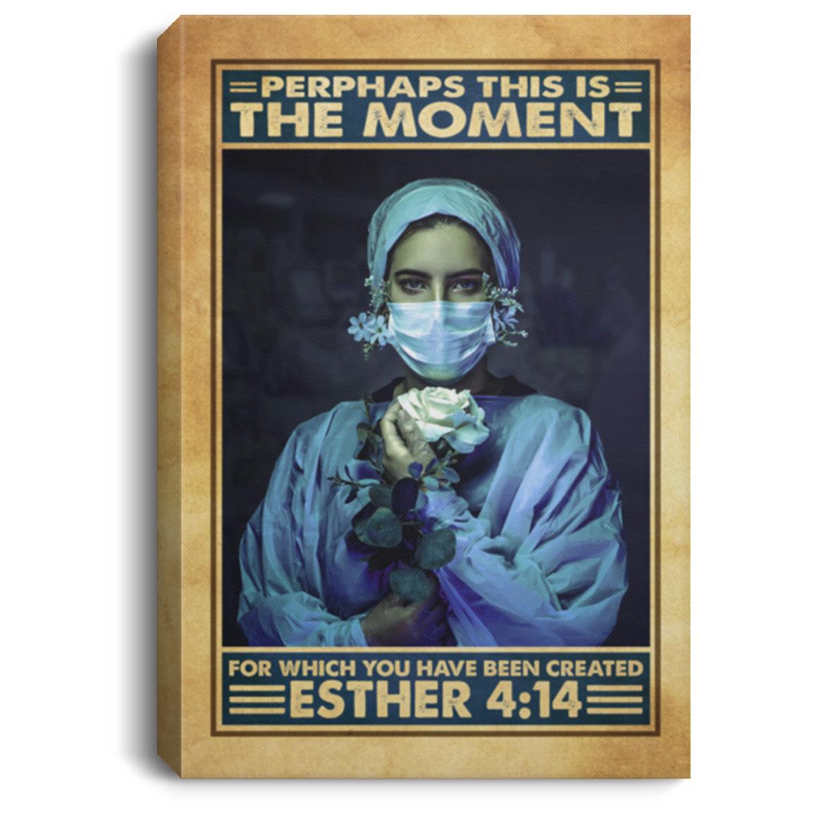 3KT. Perhaps This Is The Moment (6), White, 0.75'' Framed Canvas