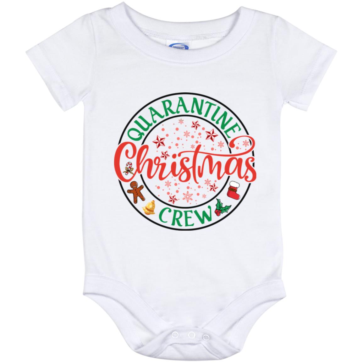 Quarantine Christmas Crew Baby Onesie, White, Baby Onesie - 12 Month