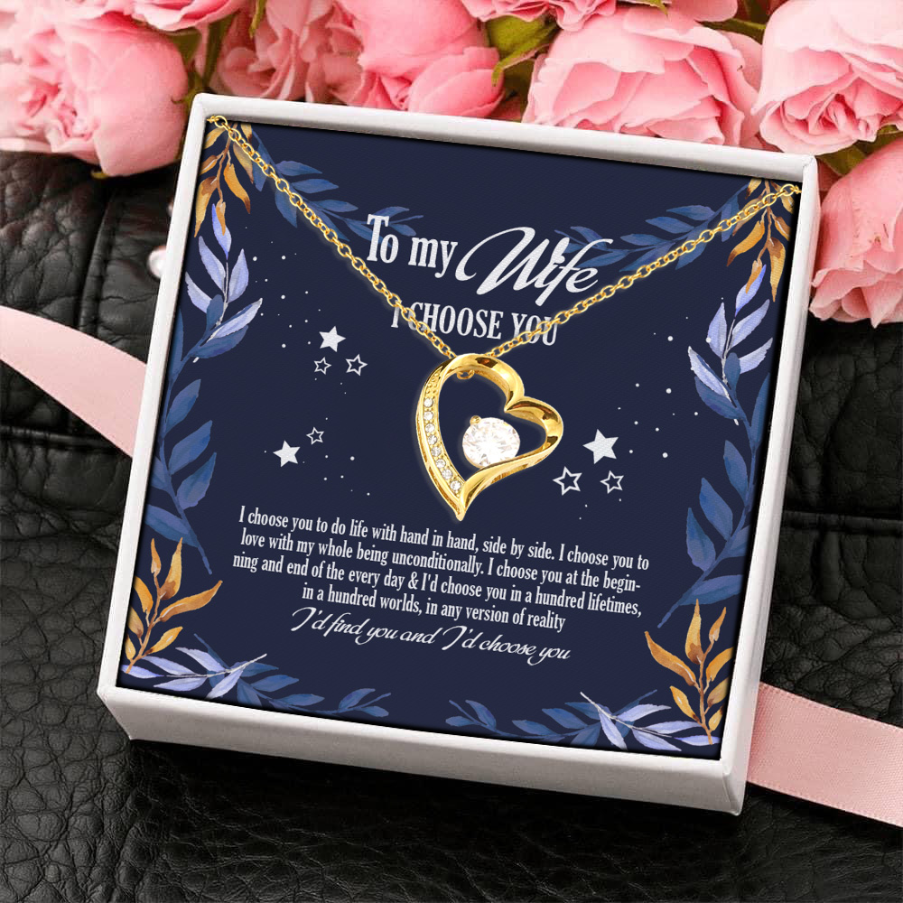 10Th. Choose You Forever Love Necklace (Gold) 4