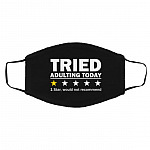 2P. Tried adulting recommend, Black, Cloth Face Cover – Medium/Large 2P. Tried adulting recommend, Black, Cloth Face Cover – Medium/Large