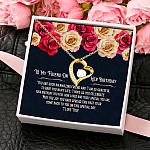 7MH. HPBD (Message Card Forever Love Necklace (Gold) 4