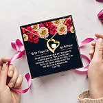 7MH. HPBD (Message Card Forever Love Necklace (Gold) 5