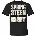 Bruce Springsteen Men's Bruce On Broadway, Black, Unisex T-Shirt