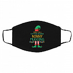 32TR. ninny mugging - mask Elf Buddy Don't Be a Cotton Headed Face Mask Cover, Black, Cloth Face Cover – Medium/Large