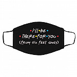 Friends I'll Be There For You Face Mask, Black, Cloth Face Cover – Medium/Large Friends I'll Be There For You Face Mask, Black, Cloth Face Cover – Medium/Large