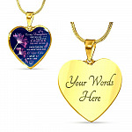To My Bonus Daughter I Didn't Give You The Gift Of Life Life Gave Me The Gift Of You Heart Pendant Necklace - Heart Luxury Necklace (Gold Plated)