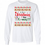 1. Christmas Not X-mas (4), White, Long Sleeve