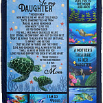 To My Daughter I Never Knew Fleece Blanket, White, Cozy Plush Fleece Blanket - 50x60
