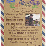 Personalized Custom Photo Image Blanket, White, Cozy Plush Fleece Blanket - 50x60