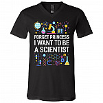 Forget Princess I Want To Be, Black, V-Neck T-Shirt Forget Princess I Want To Be, Black, V-Neck T-Shirt