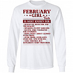 5. Girl Facts 2, White, Long Sleeve