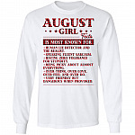 5. Girl Facts 8, White, Long Sleeve