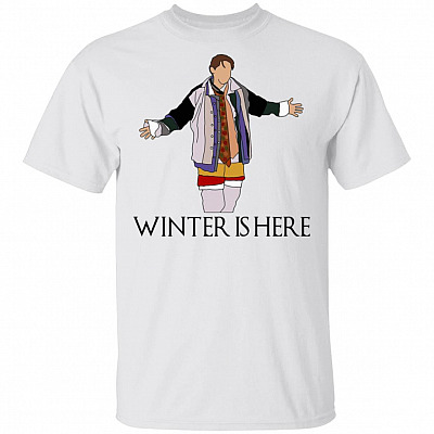 Joey Winter Is Here Shirt - Joey Tribbiani Shirt - Funny Friends Christmas Shirt, White, Unisex T-Shirt
