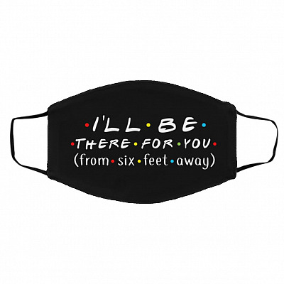 3. I'll Be There-A(1), White, Cloth Face Cover – Medium/Large