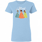 Work Schuyler Sisters Ladies T-Shirt - Premium Ladies Triblend Dolman Sleeve Shirt, Light Blue, Ladies T-Shirt