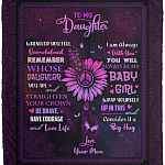 To My Daughter Whenever You Feel, White, Cozy Plush Fleece Blanket - 50x60 To My Daughter Whenever You Feel, White, Cozy Plush Fleece Blanket - 50x60