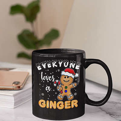 Alternative view of Everyone Loves A Ginger Ceramic Coffee Mug - Beer Stein - Water Bottle - Color Changing Mug