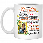 Personalized Photo Mom To Daughter, White, 11 oz. White Mug