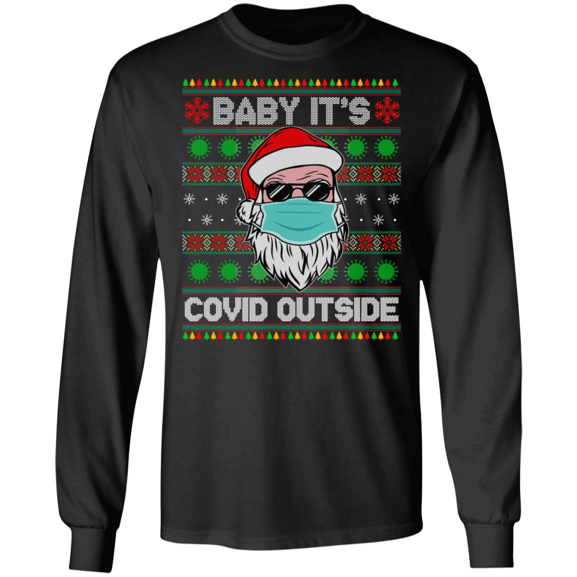9VT. UU TIEN Baby It's Covid Outside black, Black, Long Sleeve