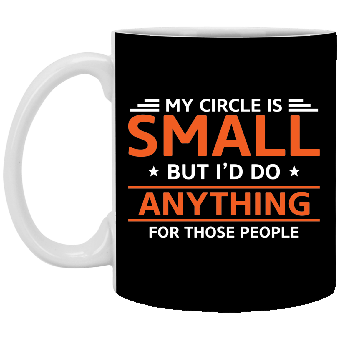 Black MUG Template ONLY, Black, 11 oz. White Mug