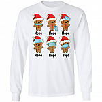 57KNG. Gingerbread man (4), White, Long Sleeve