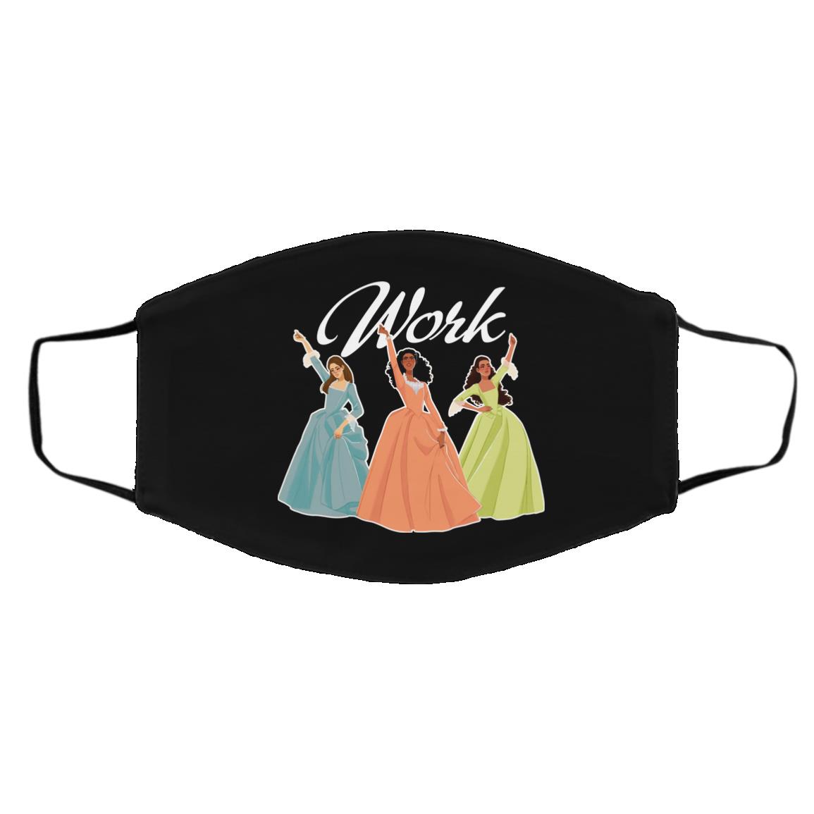 Work Schuyler Mask, Black, Cloth Face Cover – Medium/Large