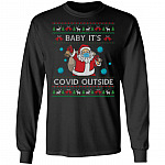 Baby It's Co-vid Outside Hoodie, Black, Long Sleeve Baby It's Co-vid Outside Hoodie, Black, Long Sleeve