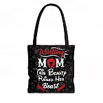 Wrestling Mom This Beauty Raised Her Beast All Over Print Tote Bag - Shoulder Bag - Reusable Grocery Bag