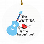 Tom Pet-ty The Heartbreak, White, Circle Ornament